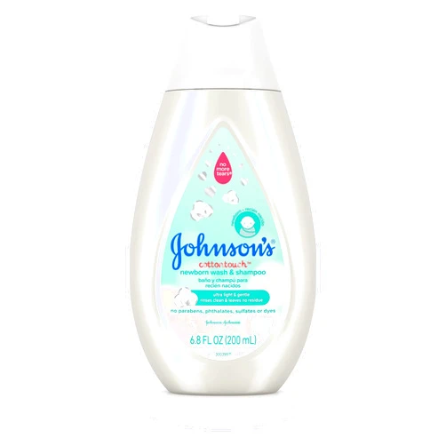 Johnson's Baby Johnson's CottonTouch Newborn Baby Wash & Shampoo, Made with Real Cotton, 6.8 fl. oz