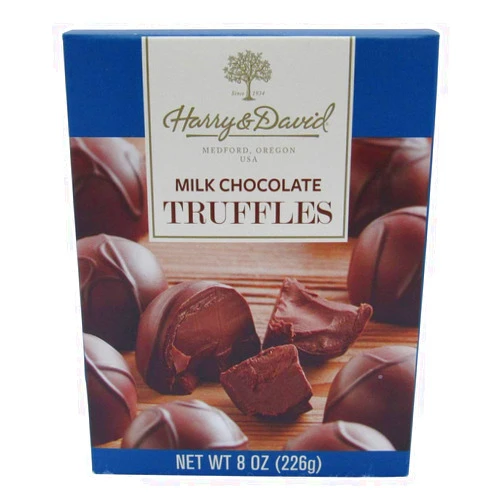 Harry & David Harry and David Milk Chocolate Truffles, 8 Ounce Gift Box