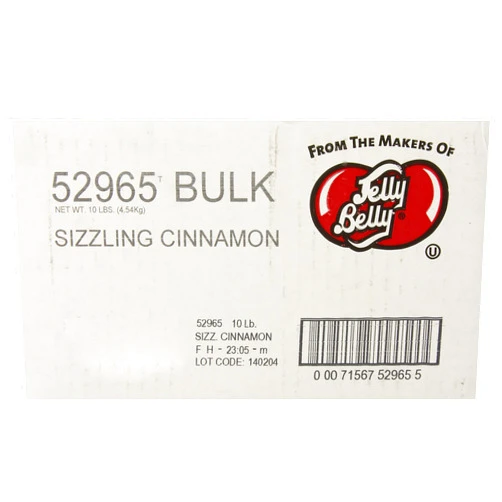 Jelly Belly Sizzling Cinnamon Jelly Beans, 10-Pound Box