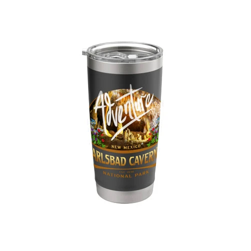 KAEDAM Gifts: Carlsbad Cavern National Park Carlsbad Caverns National Park New Mexico Cave Adventure Stainless Steel Insulated Tumbler