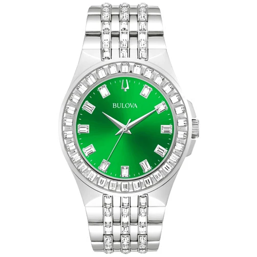 Bulova Crystal Phantom 3-Hand Quartz Watch, Baguette Shaped Crystals