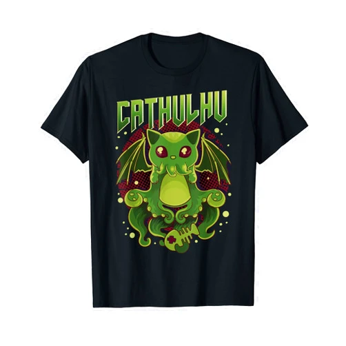 Adorable Cat & Cthulhu Themed Gifts Cute & Funny Cathulhu Kawaii Cat Cthulhu T-Shirt
