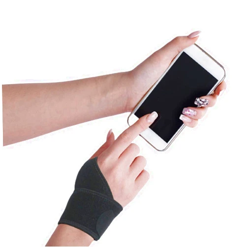 PLOVO 2 Pack Wrist Compression Strap and Wrist Brace Sport Wrist Support for Fitness, Weightlifting, Tendonitis, Carpal Tunnel Arthritis, Pain Relief-Wear Anywhere-Adjustable (Black)
