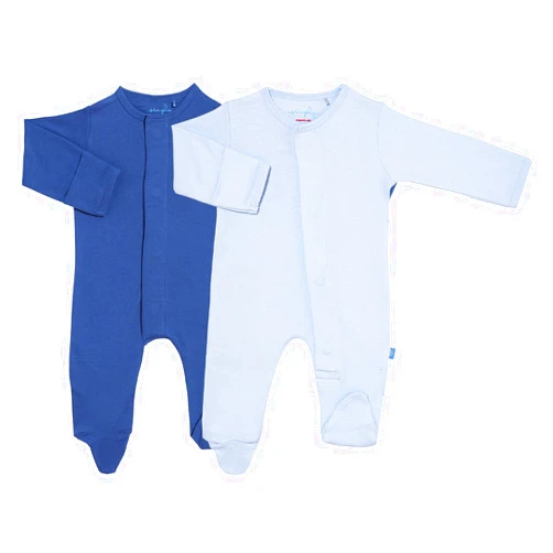 Magnetic Me 100% Organic Cotton Magnetic Baby Footie Pajamas 2-Pack