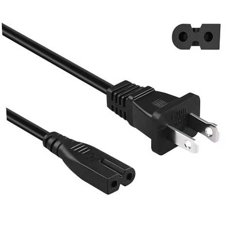 FNKTQL 5.9FT Sewing Machine Power Cord,FNKTQL AC Power Cord Cable,2-Prong Power Cord Compatible with Brother, Singer, Bernina, Baby-Lock, Viking, Pfaff Sewing Machine