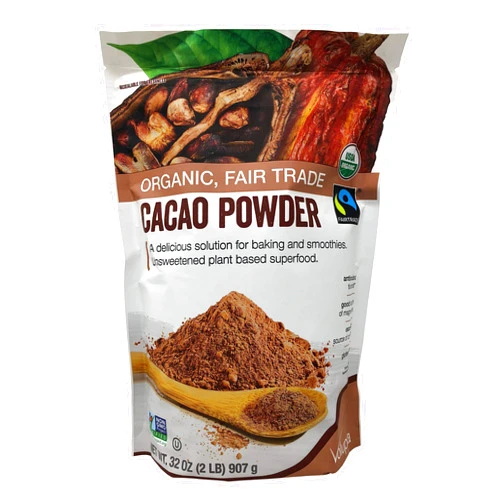 JERVAMNI Volupta Organic & Fair Trade Unsweetened Super Food Cacao Powder, 32 Ounce