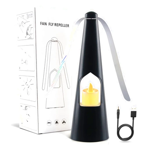 Taschyas Food Fan for Tables, Portable Food Fans with Tea Lights Candles for Outdoor & Indoor Tables