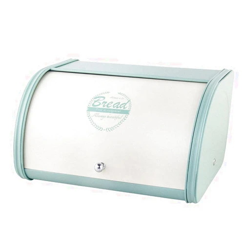 UPKOCH Bread Bin Metal Bread Box Countertop Bread Container Rustic Farmhouse Kitchen Bread Holder Bread Keeper Storage Bin with Roll up Top Lid Bread Storage Container