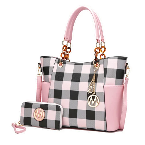 MKF Collection Tote Bag for Women, Handbag Set with Wallet-Top-Handle- Vegan Leather Purse