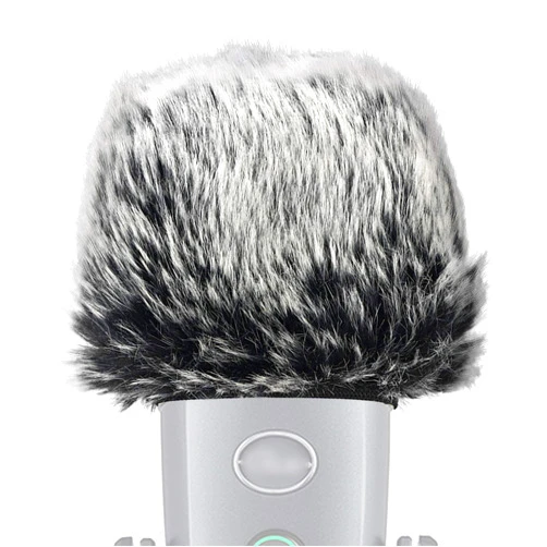 SUNMON Mic Furry Windscreen Muff for Blue Yeti Nano Condenser Microphone, Mic Cover Microphone Fur Pop Filter by SUNMON