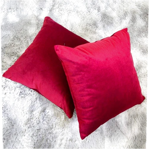 Hiearcool Home 2-Pack Ultra-Soft Navy Blue Velvet Decorative Throw Pillow Covers, 18 x 18 Inches, for Couch, Chair, Sofa, Bedroom, Car - Solid Color Square Design