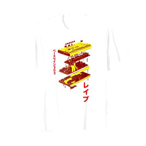 Synthesizer Analog Synth Techno Gift T-Shirt Acid Acid Synth - Analog Japanese Synthesizer Retro T-Shirt