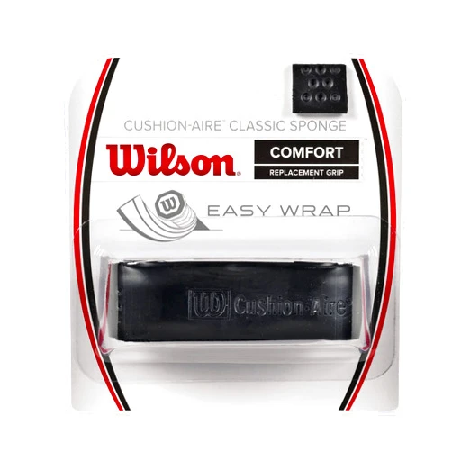 WILSON Classic Sponge Tennis Racquet Replacement Grip, Black