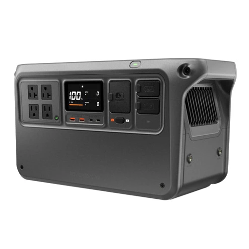 DJI Power 1000 V2 Portable Power Station, 1024Wh LFP Battery, Compact Size, 2600W Stable Output, 0-80% Recharge in 37 Mins, Electric Generator for Home, Camping, RVs, Off-Grid