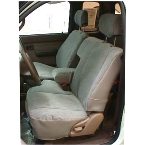 Durafit Seat Covers Made to fit 1995-2000 Toyota Tacoma 60/40 Split Bench Custom Seat Covers. Taupe Automotive Velour