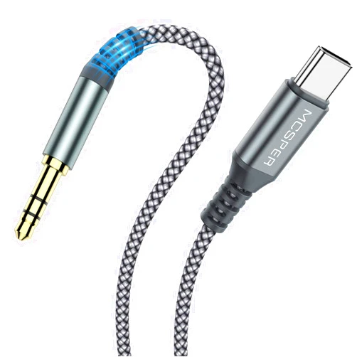 MCSPER USB C to 3.5mm Audio Aux Jack Cable,3.3FT USB Type C to Male Adapter Dongle Cable Cord Car Headphone Compatible with iPhone 16/15 Pro Max Samsung Galaxy S24 S23 S22,iPad Pro,MacBook Google