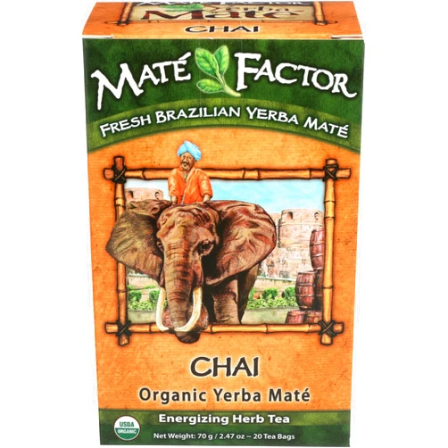 Maté Factor The Mate Factor Organic Yerba Mate Tea Chai -- 20 Tea Bags