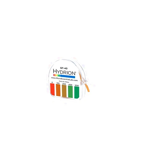 HYDRION QT-40 Quaternary Sanitizer Test Tape 15 feet Roll Quat Color Chart 0-500 ppm Range for 4 Chain Sanitizers