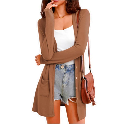 Witsmile Cardigan Sweaters for Women Lightweight Cardigan for Women Open Front Outwear with Pockets Casual Cover Ups