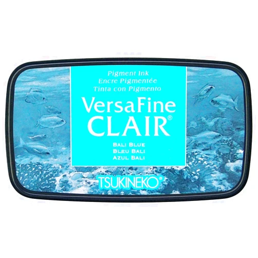 Tsukineko, VersaFine Clair, Full Size Ink Pad, Bali, Blue