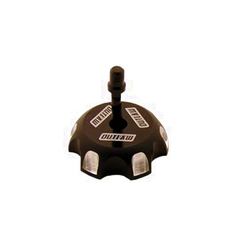 Outlaw Racing Products Outlaw Racing 12043 Billet Anodized Gas Fuel Tank Cap with Vent Hose - Compatible with CRF250X/450R - (Black)