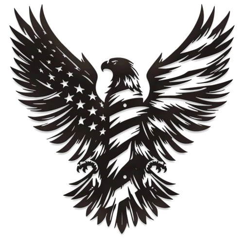 Xedatric Metal Eagle American Flag Wall Decor Intricate Design with Stars And Stripes,Patriotic American Bald Eagle Metal Wall Art,Patriotic Gift for 4th of July And Independence Day Decor