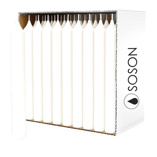 Simply Soson 4 inch Ritual Taper Candles Bulk, Mini Taper Candles - 42 White Chime Spell Candles - Small Taper Candle Stick, Use as Witchcraft Supplies, Altar Candles, Unscented Prayer Candles