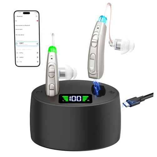 GOMILI OTC Hearing Aids,Hearing Aids with Accessories,Small Hearing Aids for Seniors,Waterproof