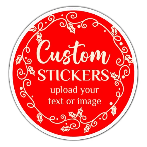 VAATOO Personalized Stickers for Business Logo Birthday Party Wedding Favors Thank You Clothes Custom Sticker Pack Vinyl Labels Waterproof Removable Decals Customized Photo Text Name