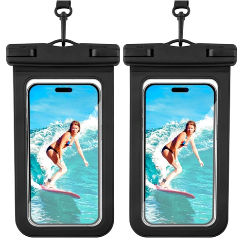Tavaleu 2 Pack IP68 Waterproof Phone Pouch, Floating Waterproof Phone Case with Lanyard for iPhone 15 14 13 12 Pro Max, Galaxy 21 up to 7.0