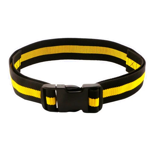 Generic King Odin Tool Belt with Plastic Buckle, Adjustable Electrician Work Belt is 2-Inch Wide, Adjusts for 48-Inch Waist Black/Yellow.