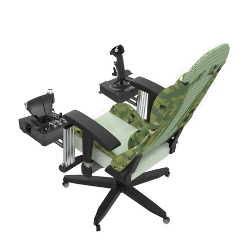 EG STARTS 2 Set Chair Mount for Flight Sim Game Joystick, Throttle & Hotas Systems Compatible with Logitech G X56, X52, X52 Pro, Thrustmaster T-Flight Hotas, TCA, T.16000M