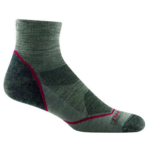 Darn Tough Vermont Darn Tough (Style 1991) Men's 1/4 Sock Lightweight with Cushion Hike Trek Sock