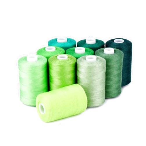 Funthread Sewing Thread 12 Colors Set 40S/2 for Sewing Machine,Quilting,Hand Sewing (10 Green Colors)