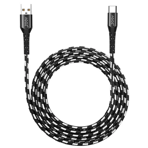 AGOZ 6ft Type USB C Cable Fast Charger for T-Mobile REVVL 6X PRO 5G, REVVL V+ 5G, TMobile TCL Stylus 5G, ZTE Blade 11 Prime, Max Duo Z962BL Z963VL, Blade ZMAX Z982, Blade Spark Z971, Max XL N9560