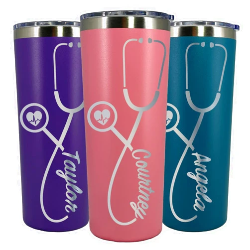 AVITO 22 oz Personalized Nurse Gift, Laser Engraved Nurse Tumbler with Stethoscope, Doctor Tumbler, Doctor Gift, RN Nurse Graduation, Nursing Student