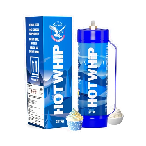 Hotwhip Whipped Cream Charger, Hotwhip 3.3L 2112g 99.999% Purity Food Grade Tank (1, 2112g Original)