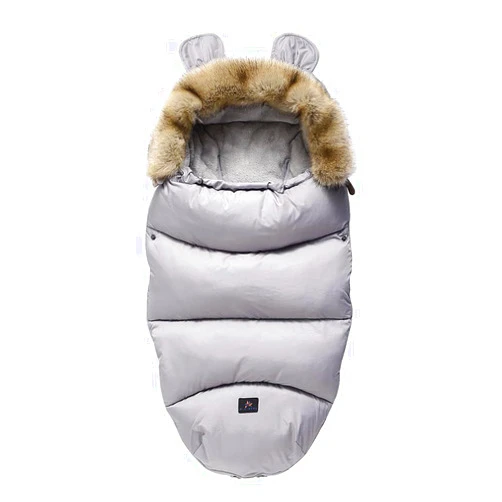 YilwnnCse Pram Footmuff,Stroller Padded Footmuff Cover Cosy Toes,Baby Winter Foot Cover,Warmth,Windproof, Waterproof, Cold Resistant, Washable (Grey)