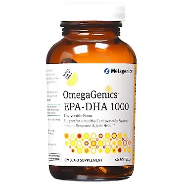 Metagenics OmegaGenics EPA-DHA 1000 Dietary Supplement, 60 Count 60 Count (Pack of 1)