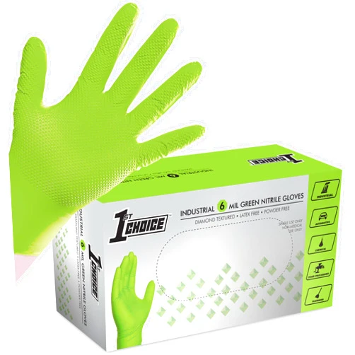 1st Choice Nitrile Gloves, Disposable, Latex Free Mechanic Gloves for Men, Heavy Duty Nitrile Gloves, Disposable Gloves