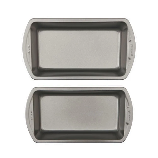 GoodCook Set of 2 Medium Non-Stick 8” x 4” Bread Loaf Pans – Loaf Bread Pan for Baking, Steel Bread Baking Supplies, Baking Pans for Meatloaf, Breads, Cakes, Brownies, Lasagnas, Casseroles
