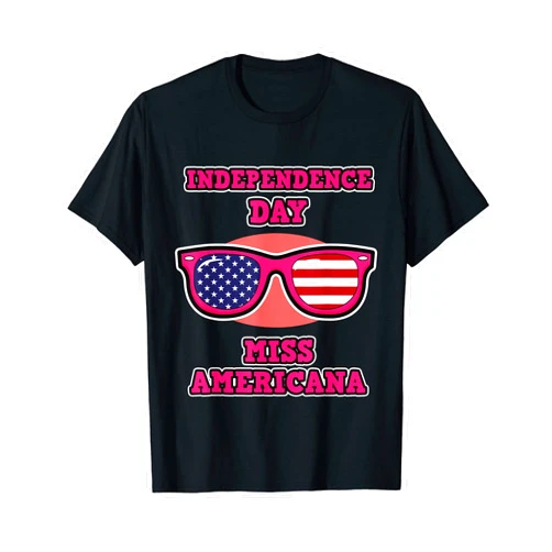 Independence Day and American Girls Miss Independent - USA - Independence Day T-Shirt