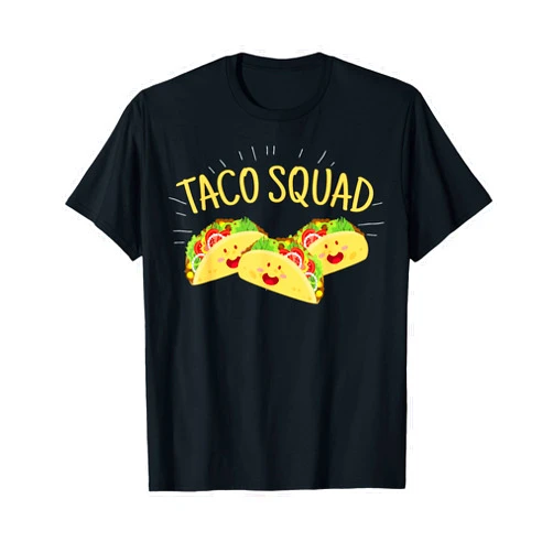Cinco De Mayo Shirts & Party Apparel Gifts Funny Taco Squad T-Shirt Cute Mexican Food Lover Tee Gift T-Shirt