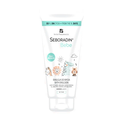 Seboradin BEBE intensive moisturizing washing lotion for babies, children and people with sensitive, dry, atopic skin, gentle cleansing, baby care, from the first day, 200 ml