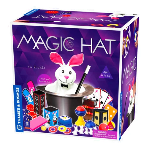 Thames & Kosmos Magic Hat with 35 Tricks | 24-Page Illustrated Instruction in Full Color | for Magicians Ages 6+