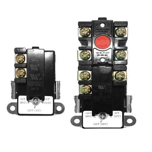 DROMIX EWH-00 Electric Water Heater Thermostat for double element Heater, Includes 1x Upper Thermostat and 1x Lower Thermostat, Universal type for TOD & APCOM type, Fit for Most Electric Water Heaters