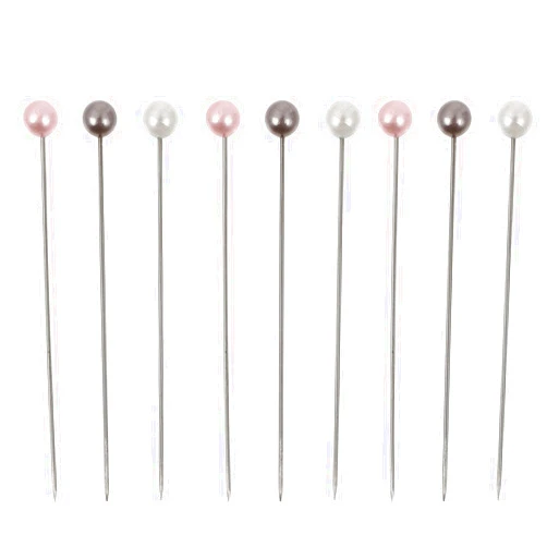 EXCEART 3 Boxes Positioning Needle Florist Pearl Head Dressmaker pin Crystal Head pin Corsage Boutonniere Craft Diamond Headpiece DIY Sewing Locating Stainless Steel Sewing Tools Spherical