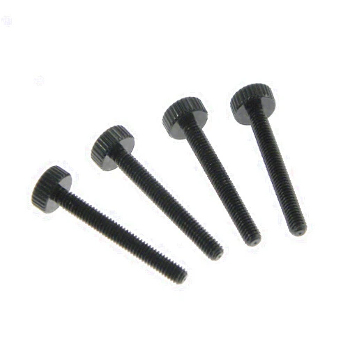 Dimastech® RadExt ThumbScrews Metric M2,5 x 20mm (4 Pieces) - Deep Black (DS018)
