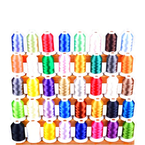 Simthread 60WT Sewing Embroidery Machine Thread Kit - 40 Colors 1100 Yards Spool for Brother Janome etc Sewing Embroidery Machines…