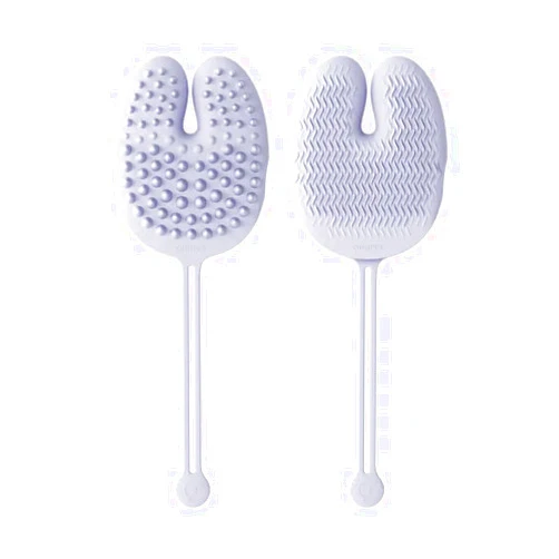 KZLAA Pet Grooming Gloves Bath Massage Brush for Cat Dog (White)